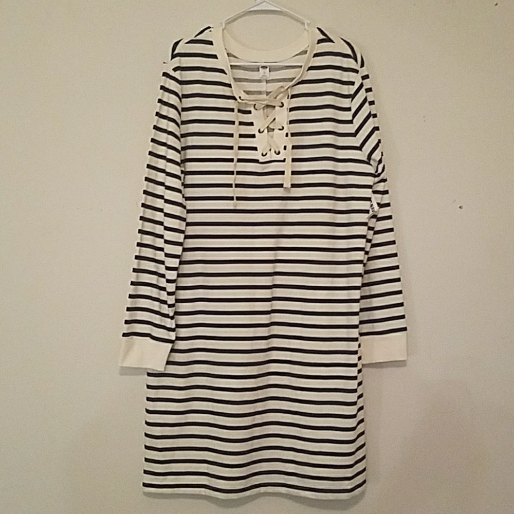 Striped Shirt Dress